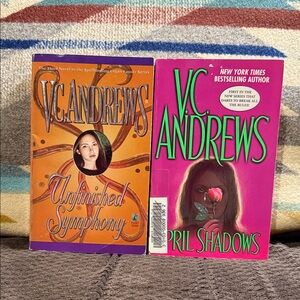 Vintage 1997 V.C. Andrews Book Set Unfinished Symphony 2005 April Shadows Novels